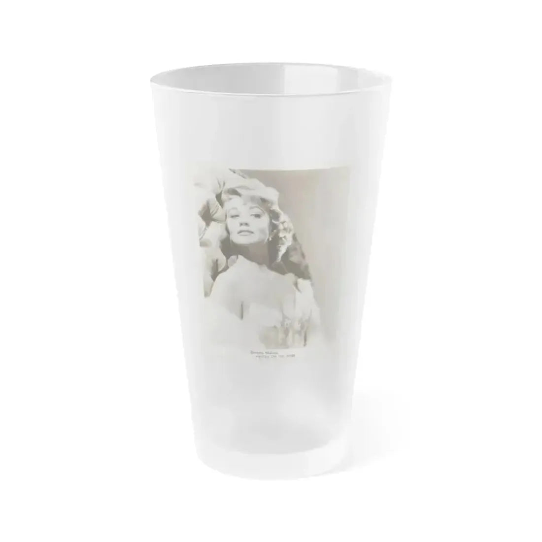 Dorothy Malone #220 - 8x10 Vintage B&W Upper Body Glamour Promo Photo for ''Written On The Wind'' '56 1 (Vintage Female Icon) Frosted Pint Glass 16oz 16oz Frosted - Go Mug Yourself