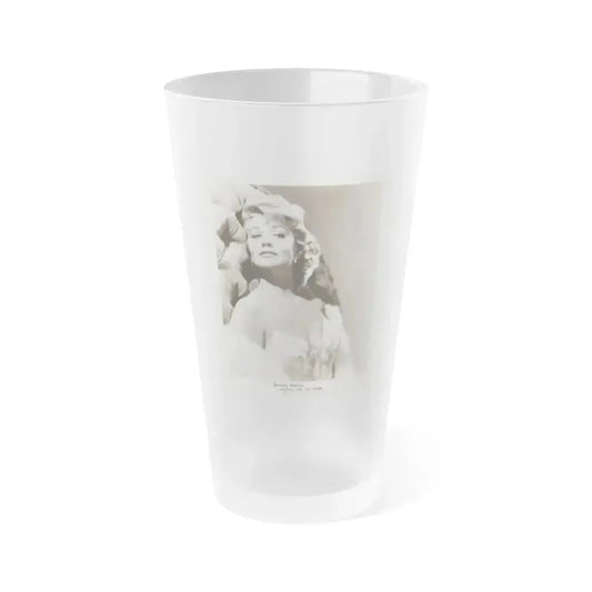 Dorothy Malone #220 - 8x10 Vintage B&W Upper Body Glamour Promo Photo for ''Written On The Wind'' '56 1 (Vintage Female Icon) Frosted Pint Glass 16oz 16oz Frosted - Go Mug Yourself