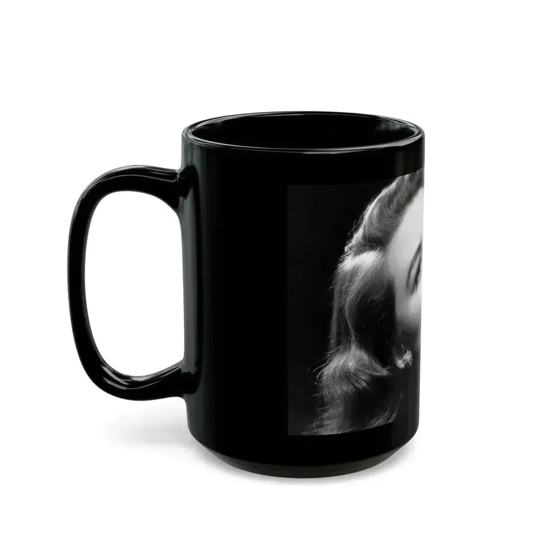 Dorothy Malone #226 (Vintage Female Icon) Black Coffee Mug - Go Mug Yourself