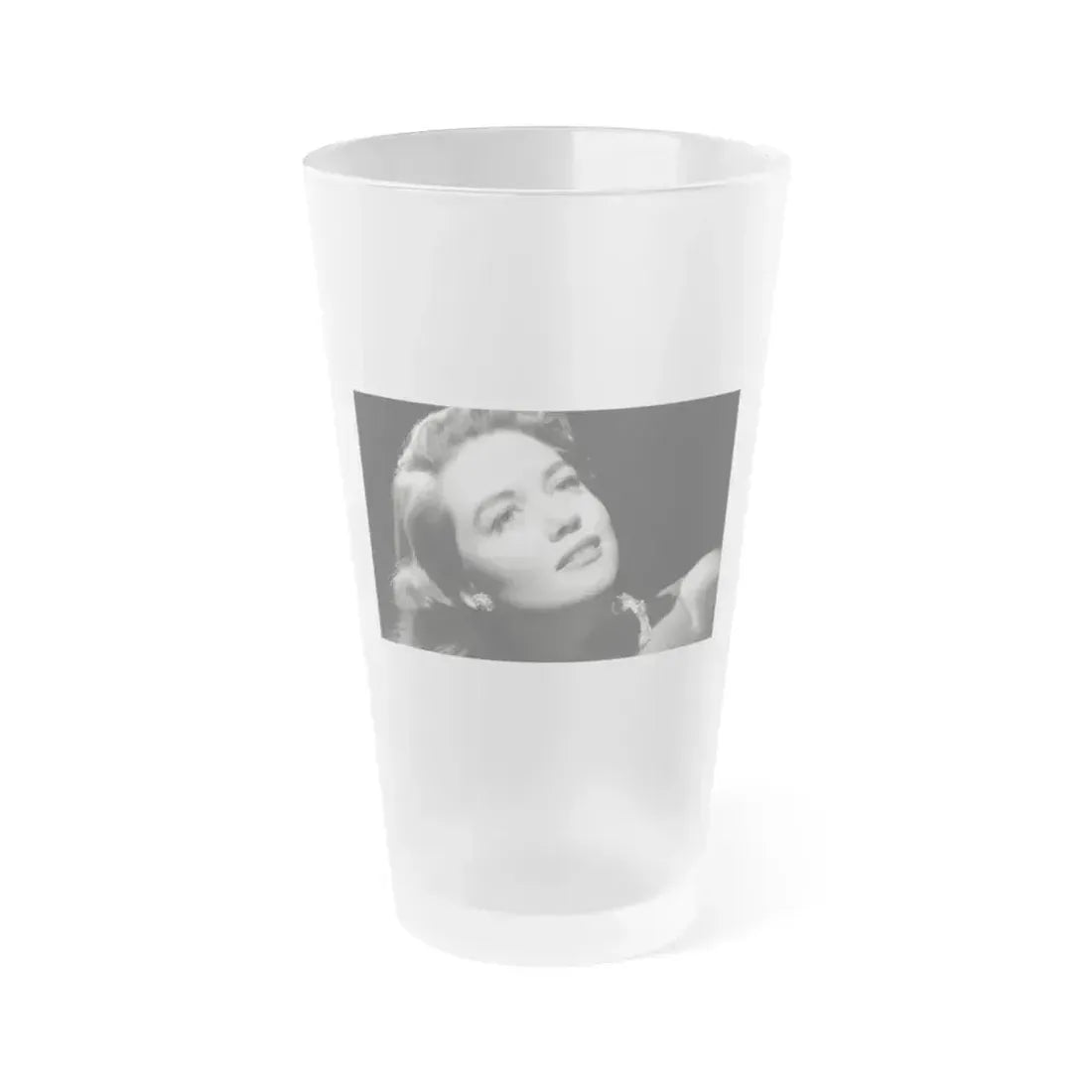 Dorothy Malone #226 (Vintage Female Icon) Frosted Pint Glass 16oz 16oz Frosted - Go Mug Yourself