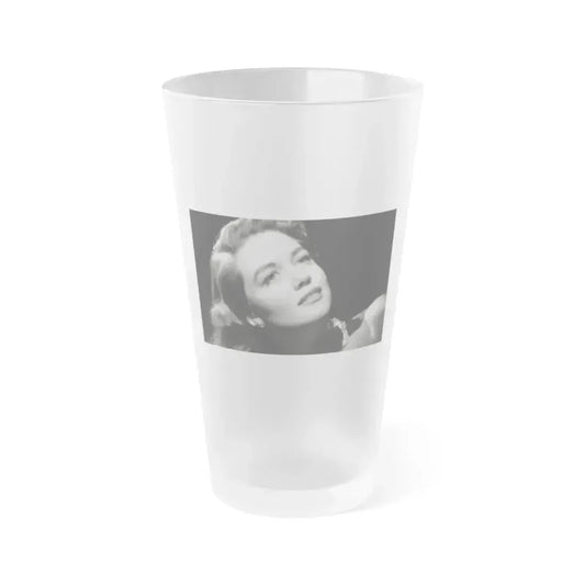 Dorothy Malone #226 (Vintage Female Icon) Frosted Pint Glass 16oz 16oz Frosted - Go Mug Yourself