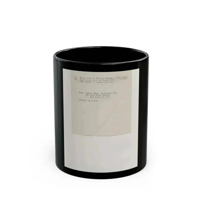 Dorothy Malone #243 1 (Vintage Female Icon) Black Coffee Mug 11oz - Go Mug Yourself