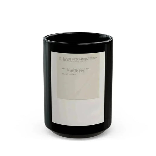 Dorothy Malone #243 1 (Vintage Female Icon) Black Coffee Mug 15oz - Go Mug Yourself