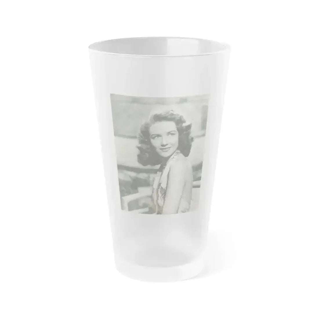 Dorothy Malone #243 (Vintage Female Icon) Frosted Pint Glass 16oz 16oz Frosted - Go Mug Yourself