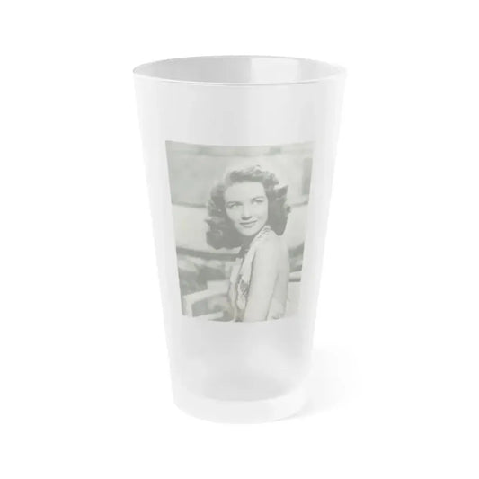 Dorothy Malone #243 (Vintage Female Icon) Frosted Pint Glass 16oz 16oz Frosted - Go Mug Yourself
