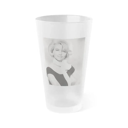 Dorothy Malone #27 (Vintage Female Icon) Frosted Pint Glass 16oz 16oz Frosted - Go Mug Yourself