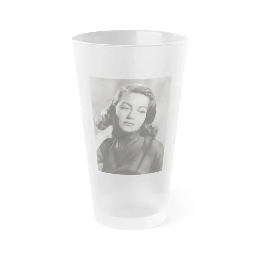 Dorothy Malone #32 (Vintage Female Icon) Frosted Pint Glass 16oz 16oz Frosted - Go Mug Yourself