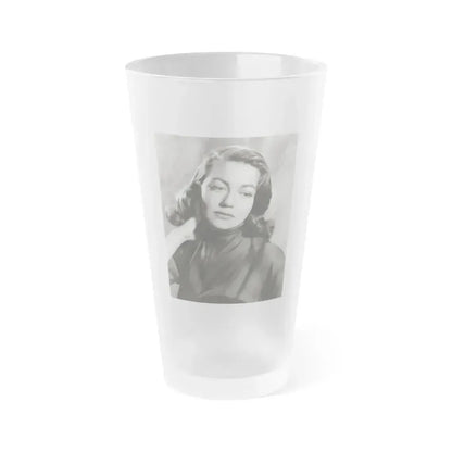 Dorothy Malone #32 (Vintage Female Icon) Frosted Pint Glass 16oz 16oz Frosted - Go Mug Yourself
