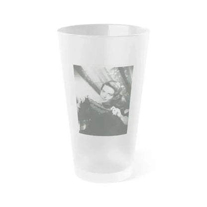 Dorothy Malone #59 (Vintage Female Icon) Frosted Pint Glass 16oz 16oz Frosted - Go Mug Yourself