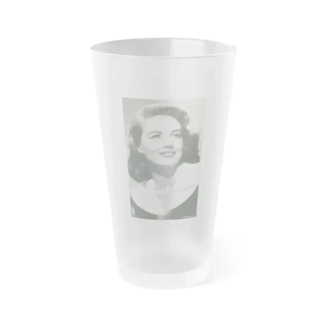 Dorothy Malone #68 (Vintage Female Icon) Frosted Pint Glass 16oz 16oz Frosted - Go Mug Yourself