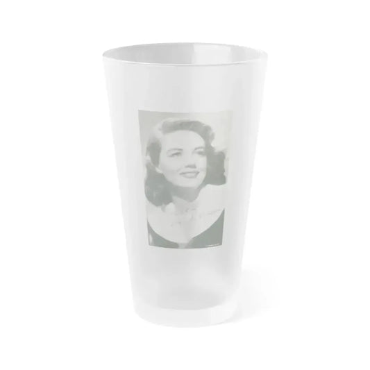 Dorothy Malone #68 (Vintage Female Icon) Frosted Pint Glass 16oz 16oz Frosted - Go Mug Yourself