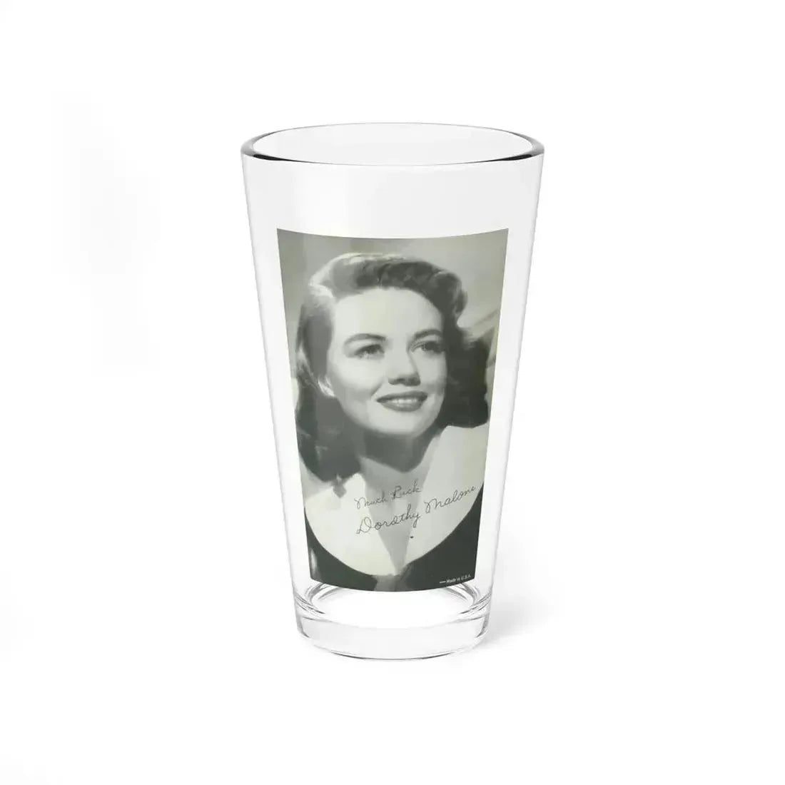 Dorothy Malone #68 (Vintage Female Icon) Pint Glass 16oz 16oz - Go Mug Yourself