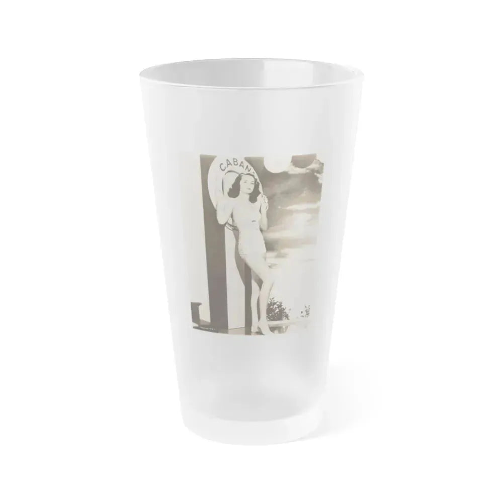 Dorothy Malone #90 1 (Vintage Female Icon) Frosted Pint Glass 16oz 16oz Frosted - Go Mug Yourself