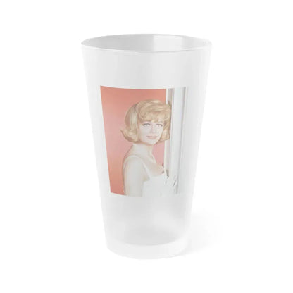 Dorothy Malone #91 (Vintage Female Icon) Frosted Pint Glass 16oz 16oz Frosted - Go Mug Yourself