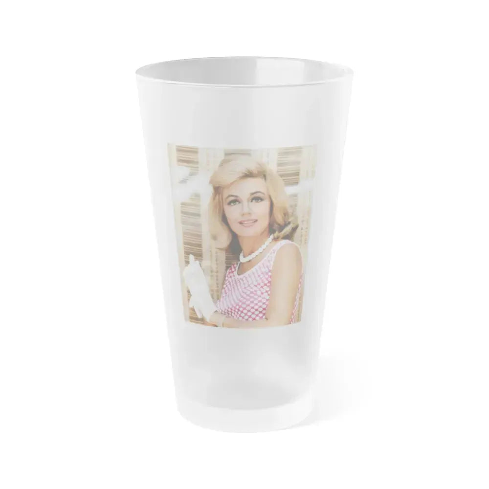Dorothy Malone #92 (Vintage Female Icon) Frosted Pint Glass 16oz 16oz Frosted - Go Mug Yourself