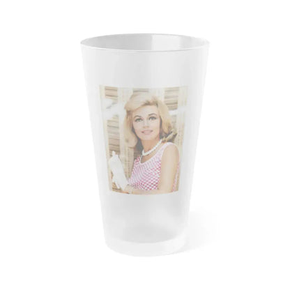 Dorothy Malone #92 (Vintage Female Icon) Frosted Pint Glass 16oz 16oz Frosted - Go Mug Yourself