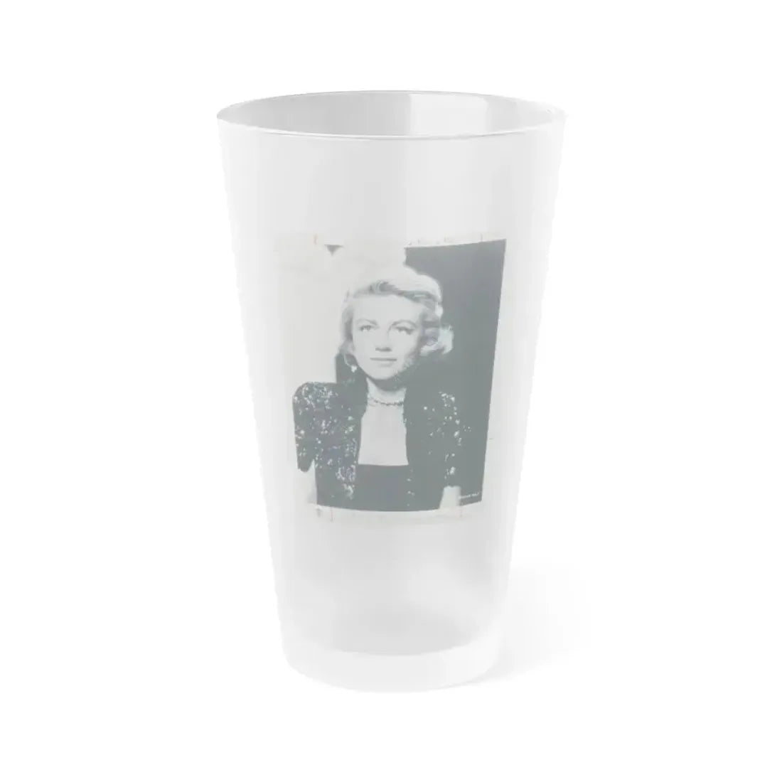 Dorothy Malone #94 (Vintage Female Icon) Frosted Pint Glass 16oz 16oz Frosted - Go Mug Yourself