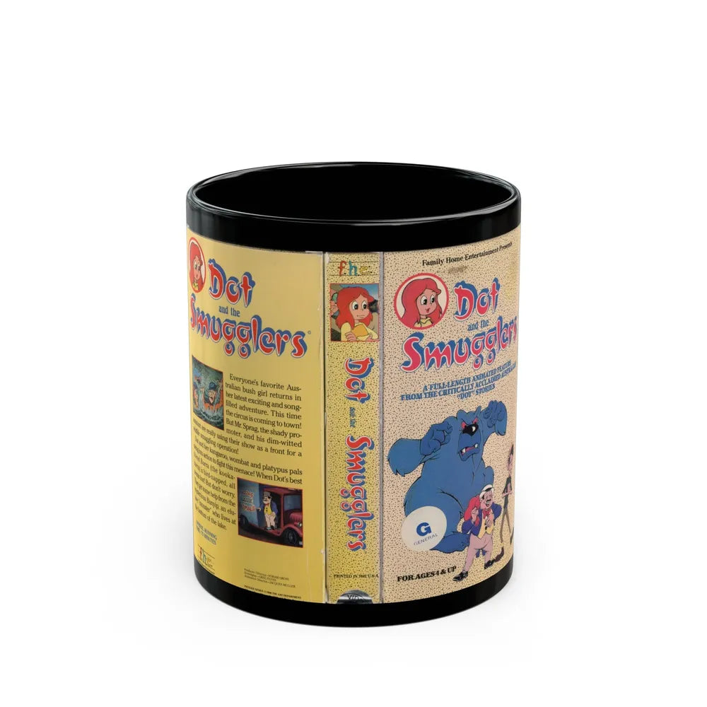 DOT AND THE SMUGGLERS (VHS COVER) - Black Coffee Mug-11oz-Go Mug Yourself