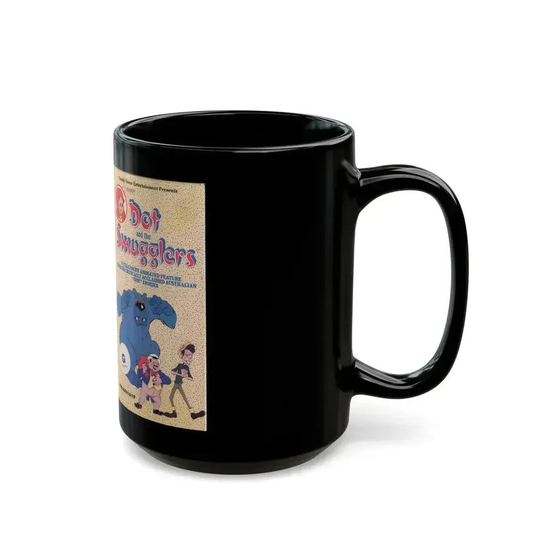 DOT AND THE SMUGGLERS (VHS COVER) - Black Coffee Mug - Go Mug Yourself