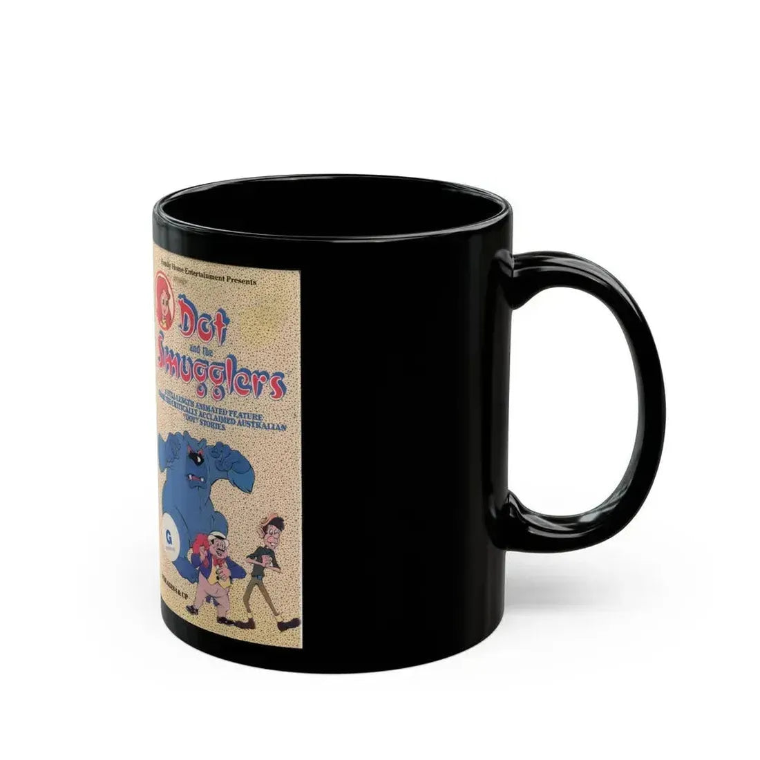 DOT AND THE SMUGGLERS (VHS COVER) - Black Coffee Mug - Go Mug Yourself