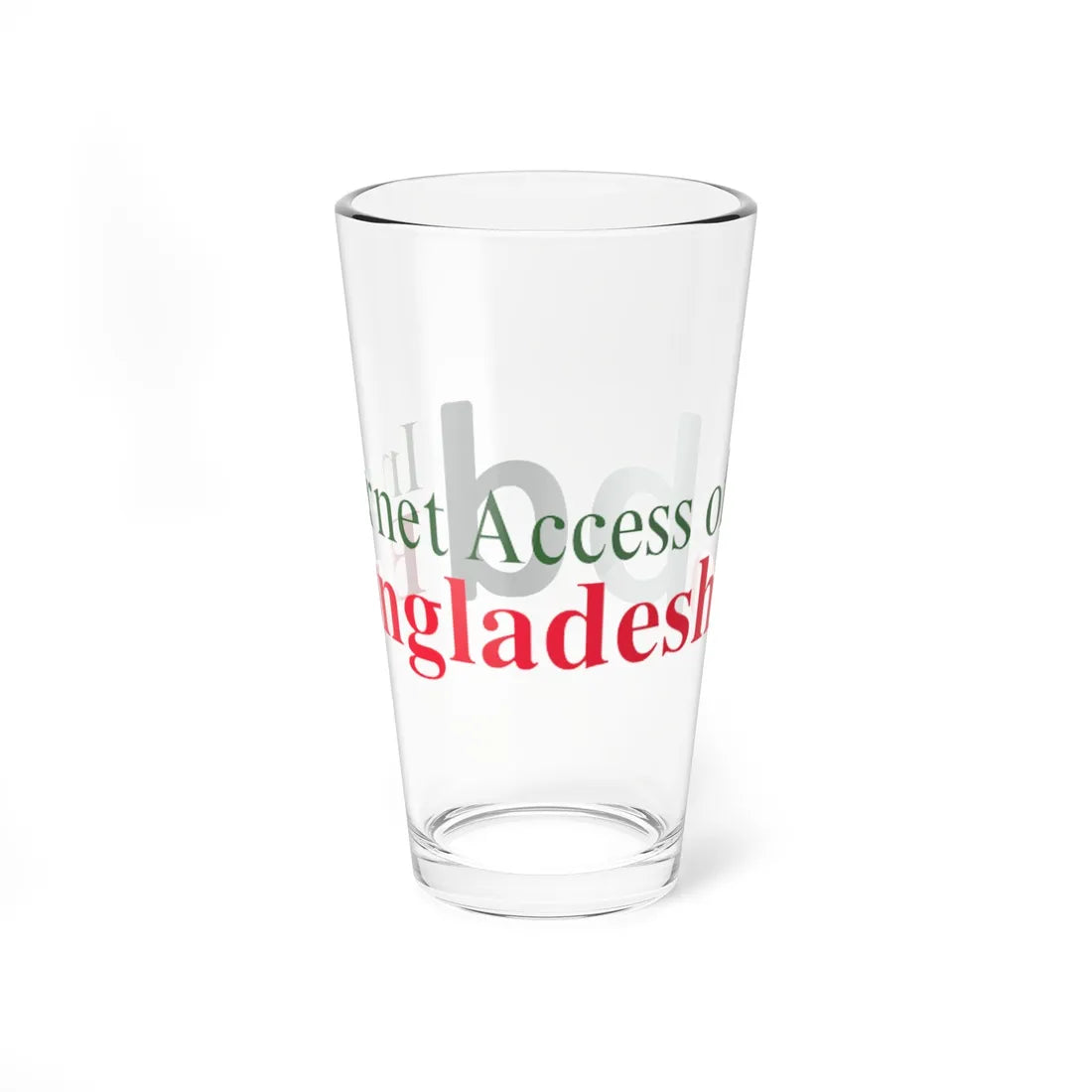 Dot Bd Domain Emblem (Bangladesh) (Coat of Arms) Pint Glass 16oz - Go Mug Yourself