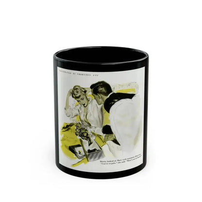 Dottie Looked At Marv, 1948 - Black Coffee Mug 11oz - Go Mug Yourself