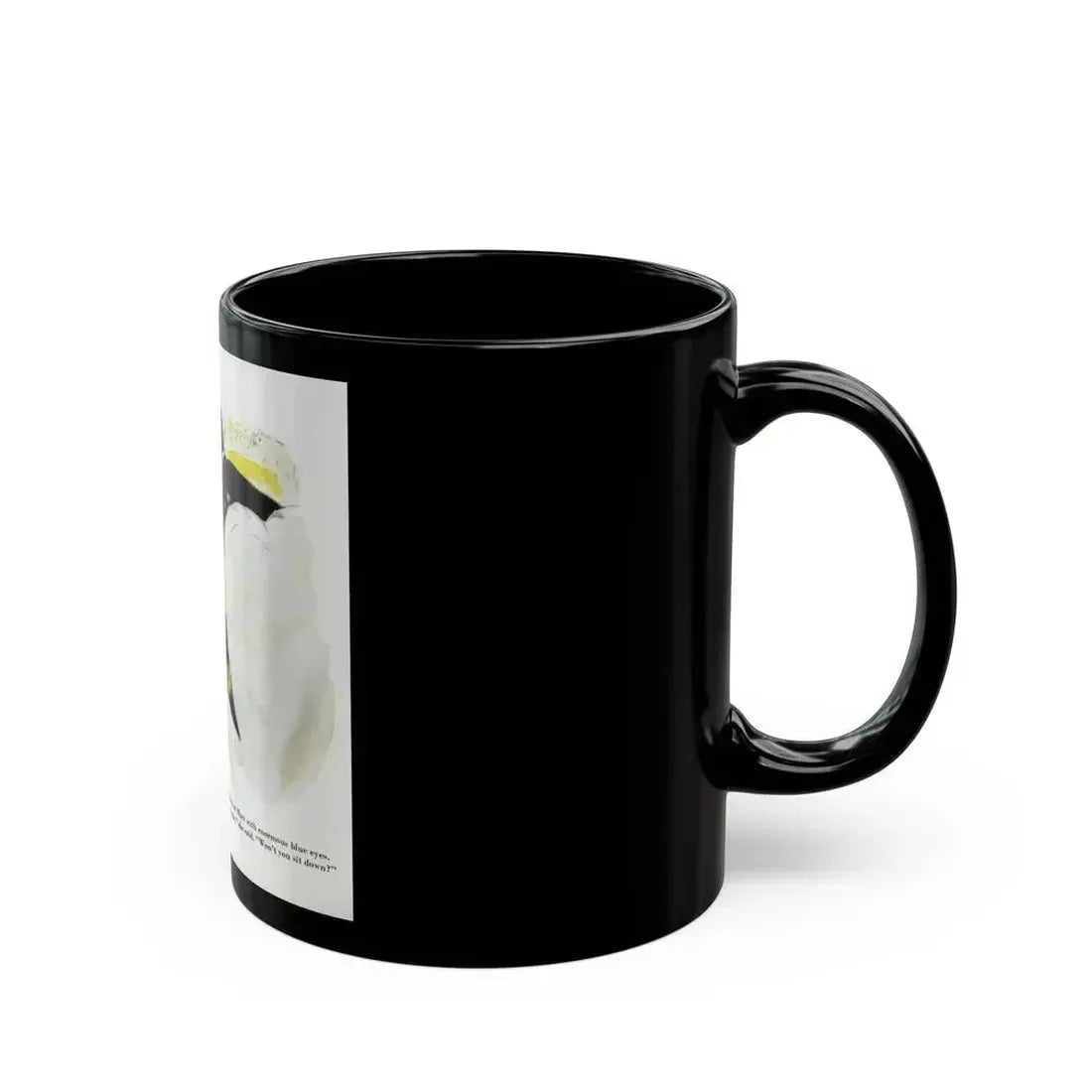 Dottie Looked At Marv, 1948 - Black Coffee Mug - Go Mug Yourself