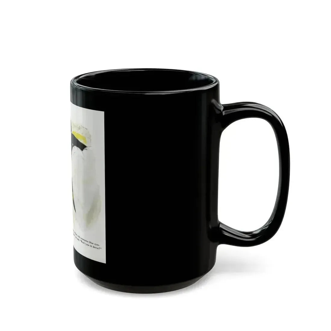 Dottie Looked At Marv, 1948 - Black Coffee Mug - Go Mug Yourself