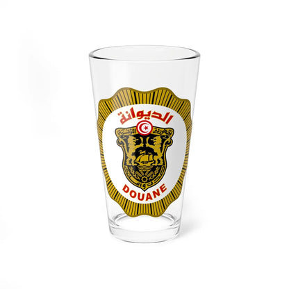 Douanes Tunisie insignes v2 (Tunisia) (Coat of Arms) Pint Glass 16oz 16oz - Go Mug Yourself