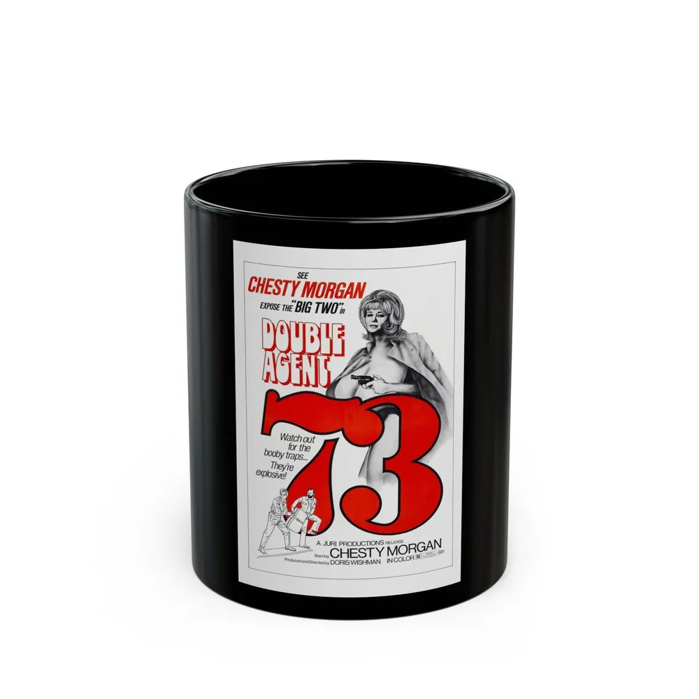 DOUBLE AGENT 1973 Movie Poster - Black Coffee Mug-11oz-Go Mug Yourself