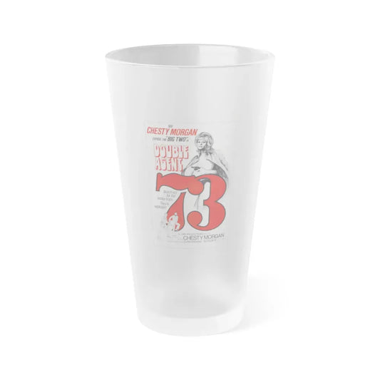 DOUBLE AGENT 1973 Movie Poster - Frosted Pint Glass 16oz Default Title - Go Mug Yourself