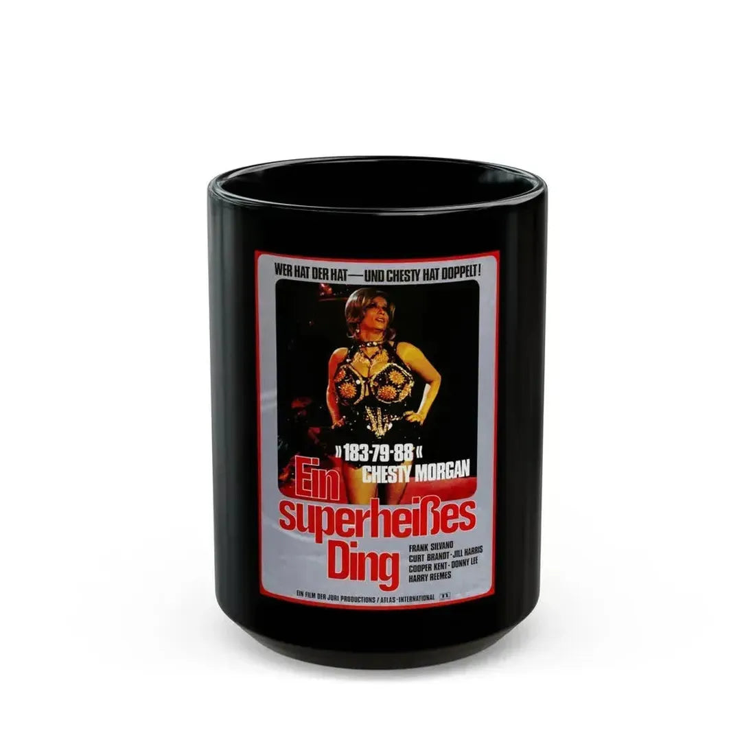 DOUBLE AGENT (GERMAN) 1973 Movie Poster - Black Coffee Mug 15oz - Go Mug Yourself