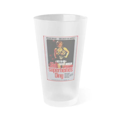 DOUBLE AGENT (GERMAN) 1973 Movie Poster - Frosted Pint Glass 16oz Default Title - Go Mug Yourself