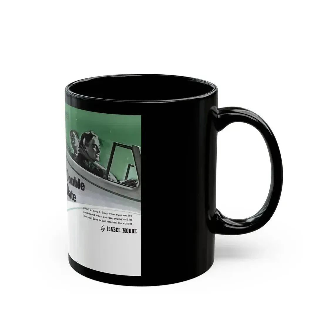 Double Date, Cosmopolitan, June 1939 - Black Coffee Mug - Go Mug Yourself