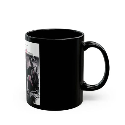 Double Engagement, Woman's Day, January 1947 - Black Coffee Mug - Go Mug Yourself