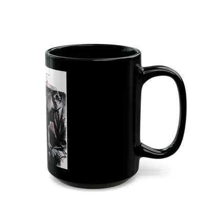 Double Engagement, Woman's Day, January 1947 - Black Coffee Mug - Go Mug Yourself