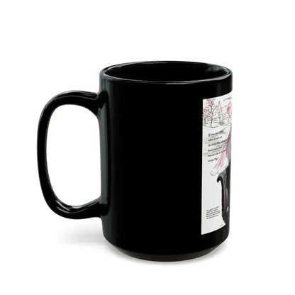 Double Engagement, Woman's Day, January 1947 - Black Coffee Mug - Go Mug Yourself