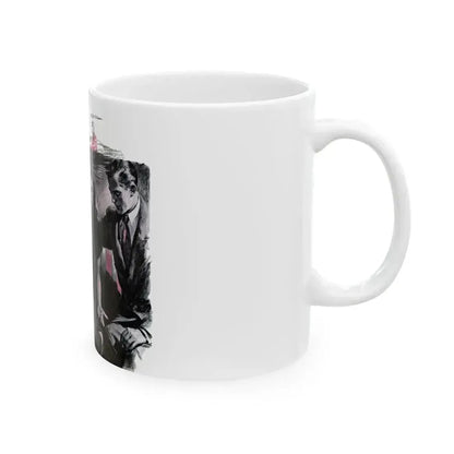 Double Engagement, Woman's Day, January 1947 - White Coffee Mug - Go Mug Yourself