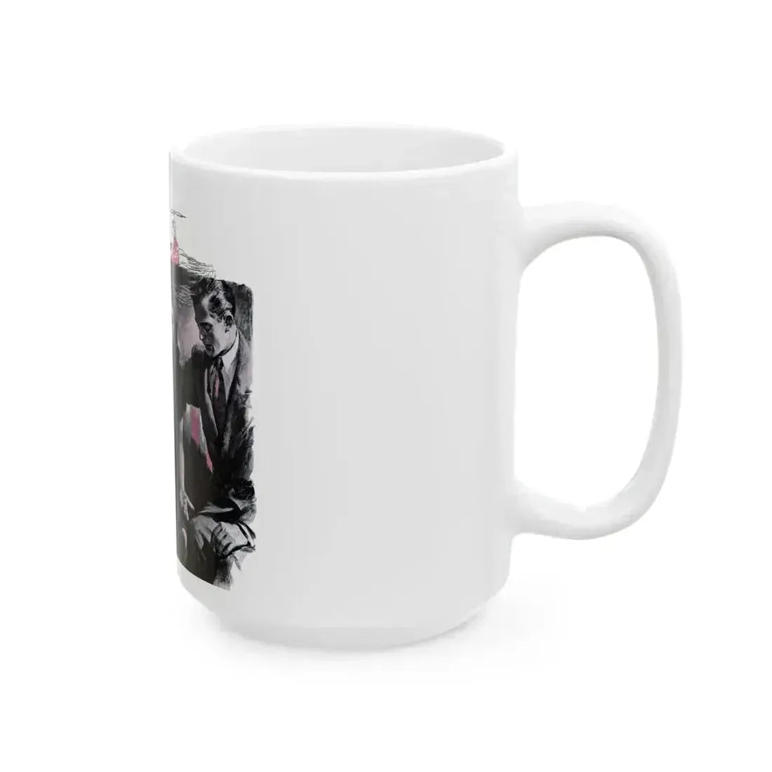 Double Engagement, Woman's Day, January 1947 - White Coffee Mug - Go Mug Yourself