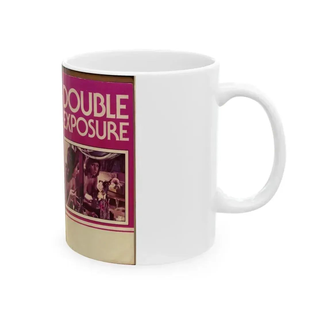 DOUBLE EXPOSURE AND MOONSHINE GIRLS (VHS COVER) - White Coffee Mug - Go Mug Yourself