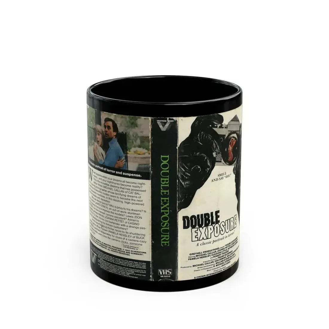 DOUBLE EXPOSURE (VHS COVER) - Black Coffee Mug 11oz - Go Mug Yourself