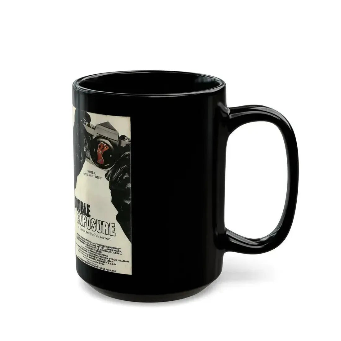 DOUBLE EXPOSURE (VHS COVER) - Black Coffee Mug - Go Mug Yourself