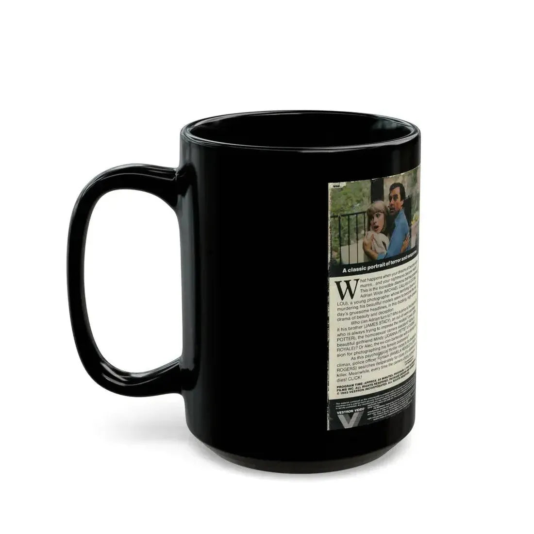 DOUBLE EXPOSURE (VHS COVER) - Black Coffee Mug - Go Mug Yourself