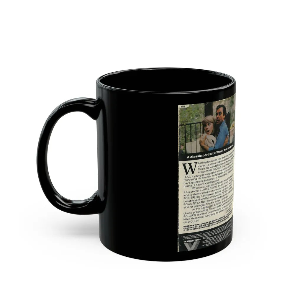 DOUBLE EXPOSURE (VHS COVER) - Black Coffee Mug-Go Mug Yourself