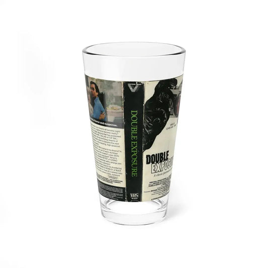 DOUBLE EXPOSURE (VHS COVER) Pint Glass 16oz 16oz - Go Mug Yourself