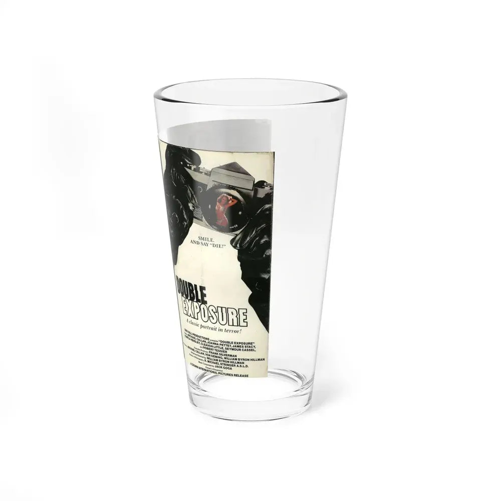 DOUBLE EXPOSURE (VHS COVER) Pint Glass 16oz - Go Mug Yourself