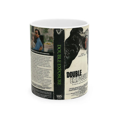 DOUBLE EXPOSURE (VHS COVER) - White Coffee Mug-11oz-Go Mug Yourself