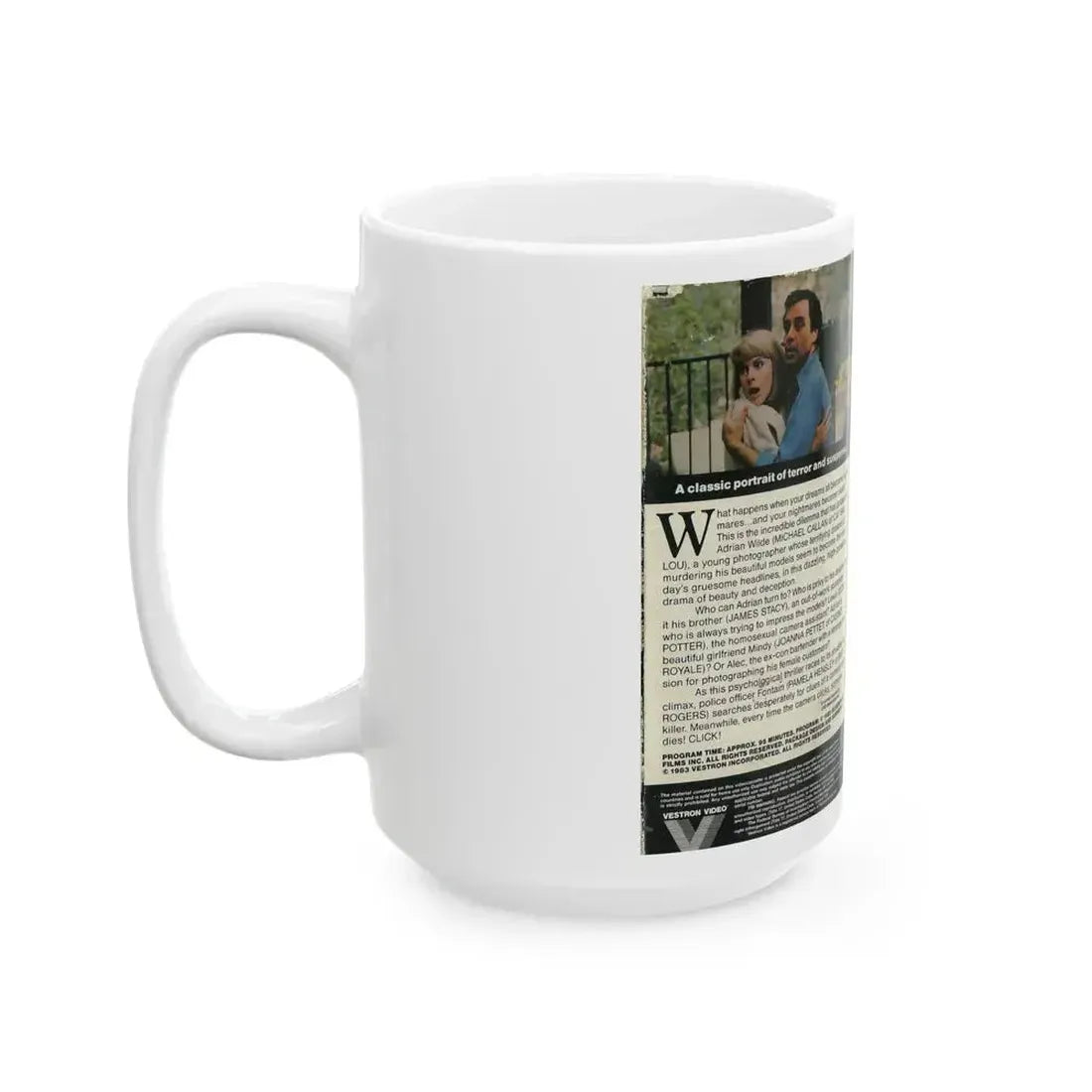 DOUBLE EXPOSURE (VHS COVER) - White Coffee Mug - Go Mug Yourself