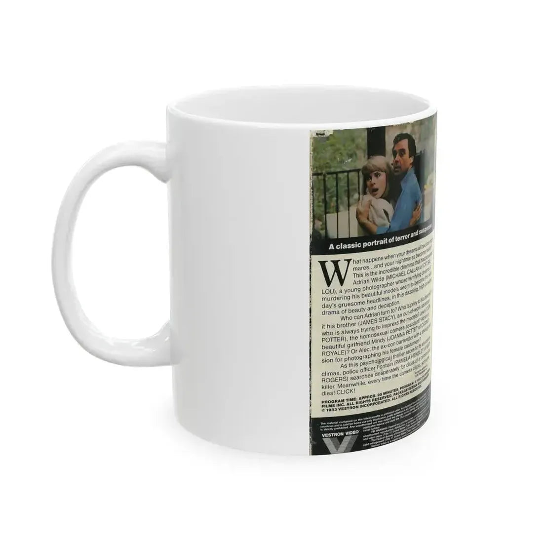 DOUBLE EXPOSURE (VHS COVER) - White Coffee Mug - Go Mug Yourself