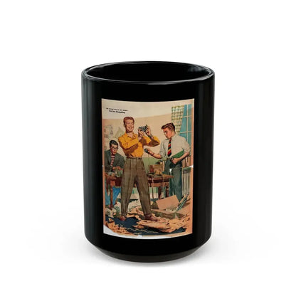 Double Life of Mr. Hobby (Pt. 1-1), True Magazine, September 1946 - Black Coffee Mug 15oz - Go Mug Yourself
